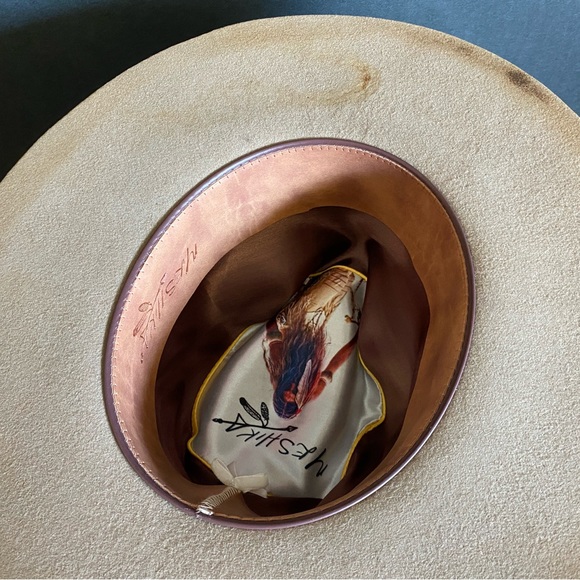 Meshika beaver felt hat, custom made by hand in California. - Picture 3 of 7